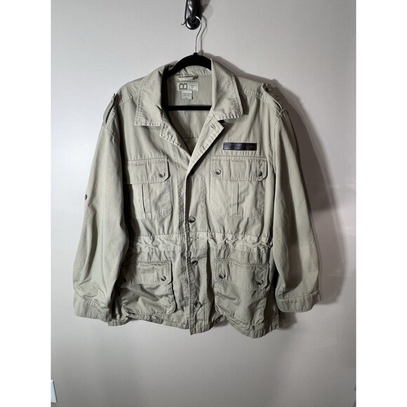 Museum Of The Bible  Jacket Tan Khaki Button Front Lightweight Men XL - Picture 1 of 16